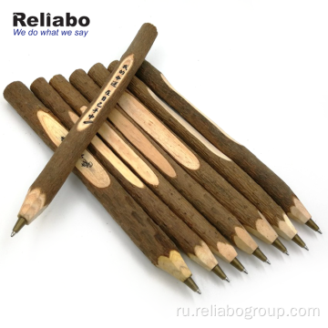 Переработанный резной логотип Необычная дешевая деревянная ручка